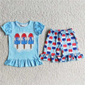USA Ice Cream Girl's Short Set