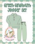 Green Gingham Jogger Set- ETA January