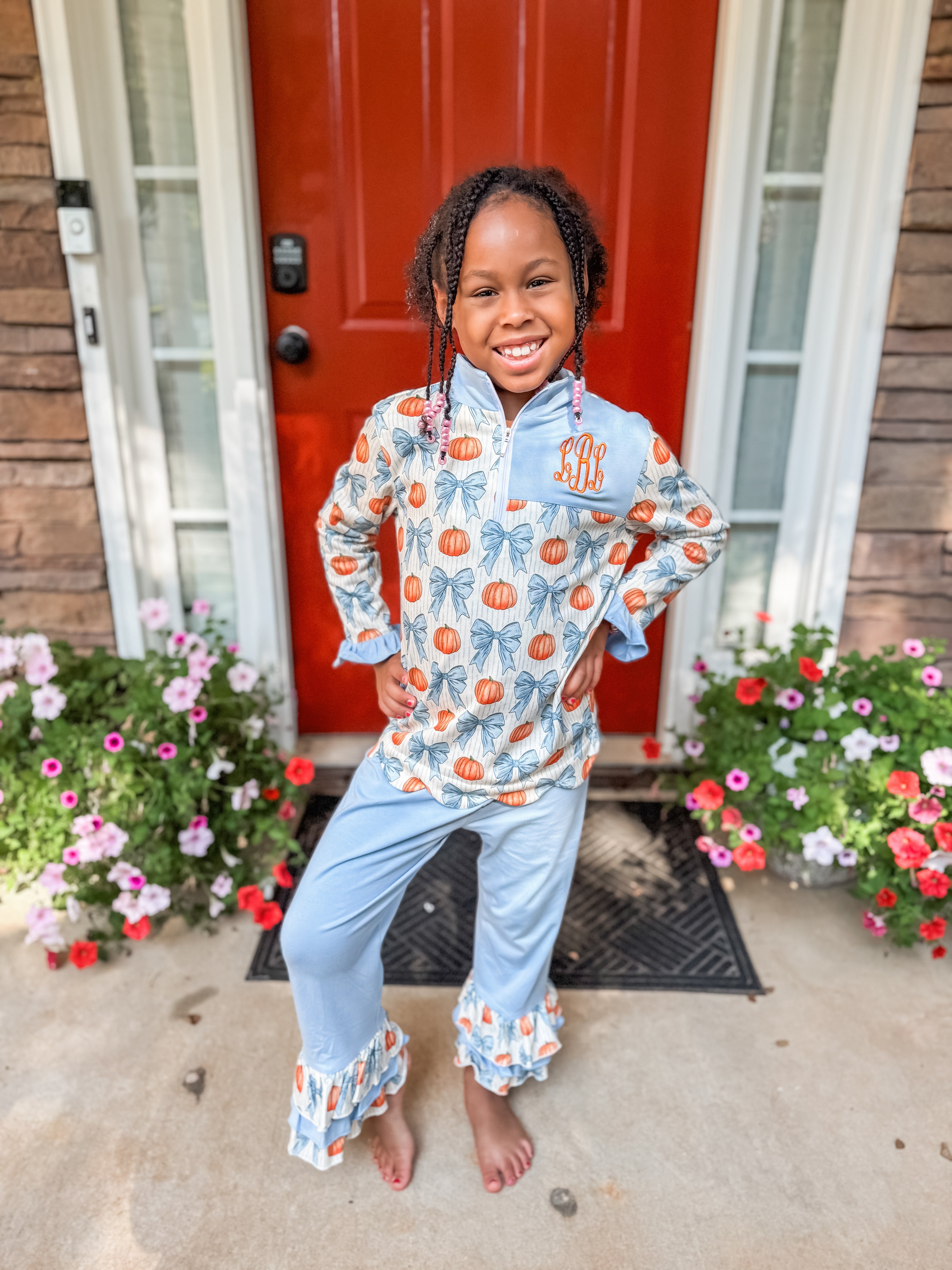 Pumpkins & Bows Sweater Sets