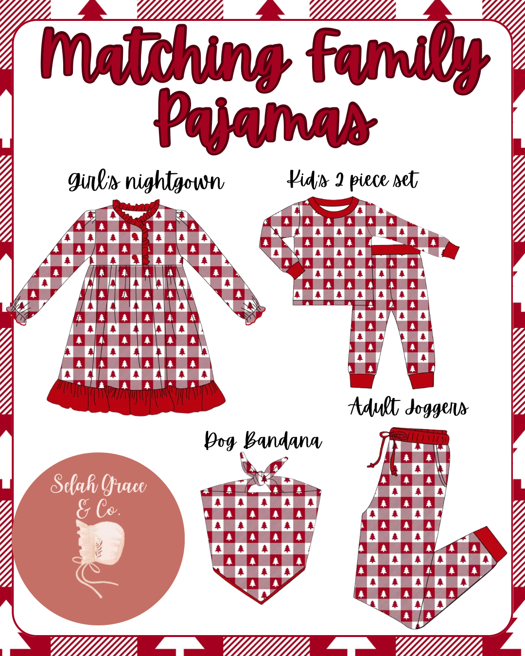 Christmas Tree Bamboo Pajamas- ETA October