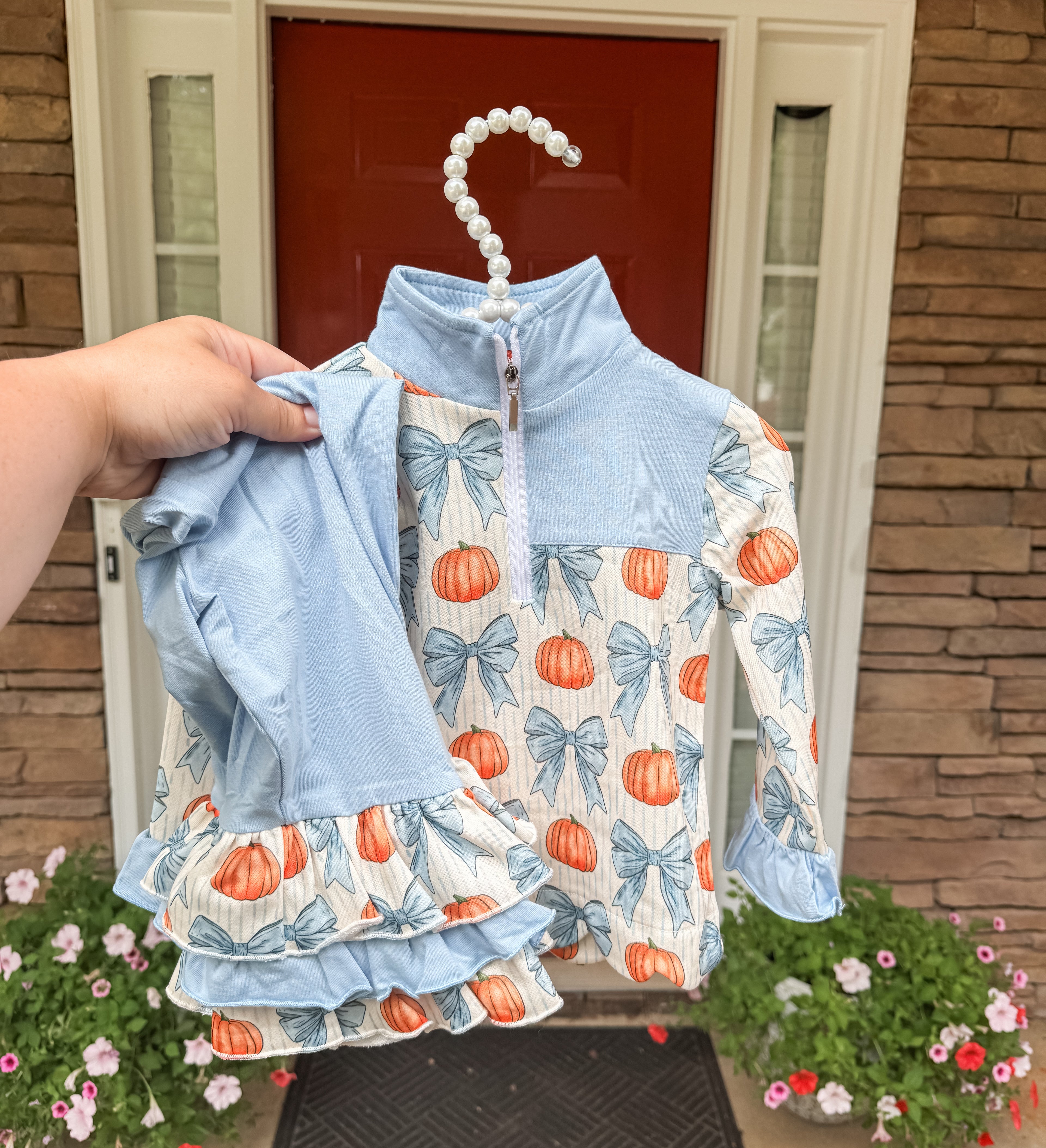 Pumpkins & Bows Sweater Sets