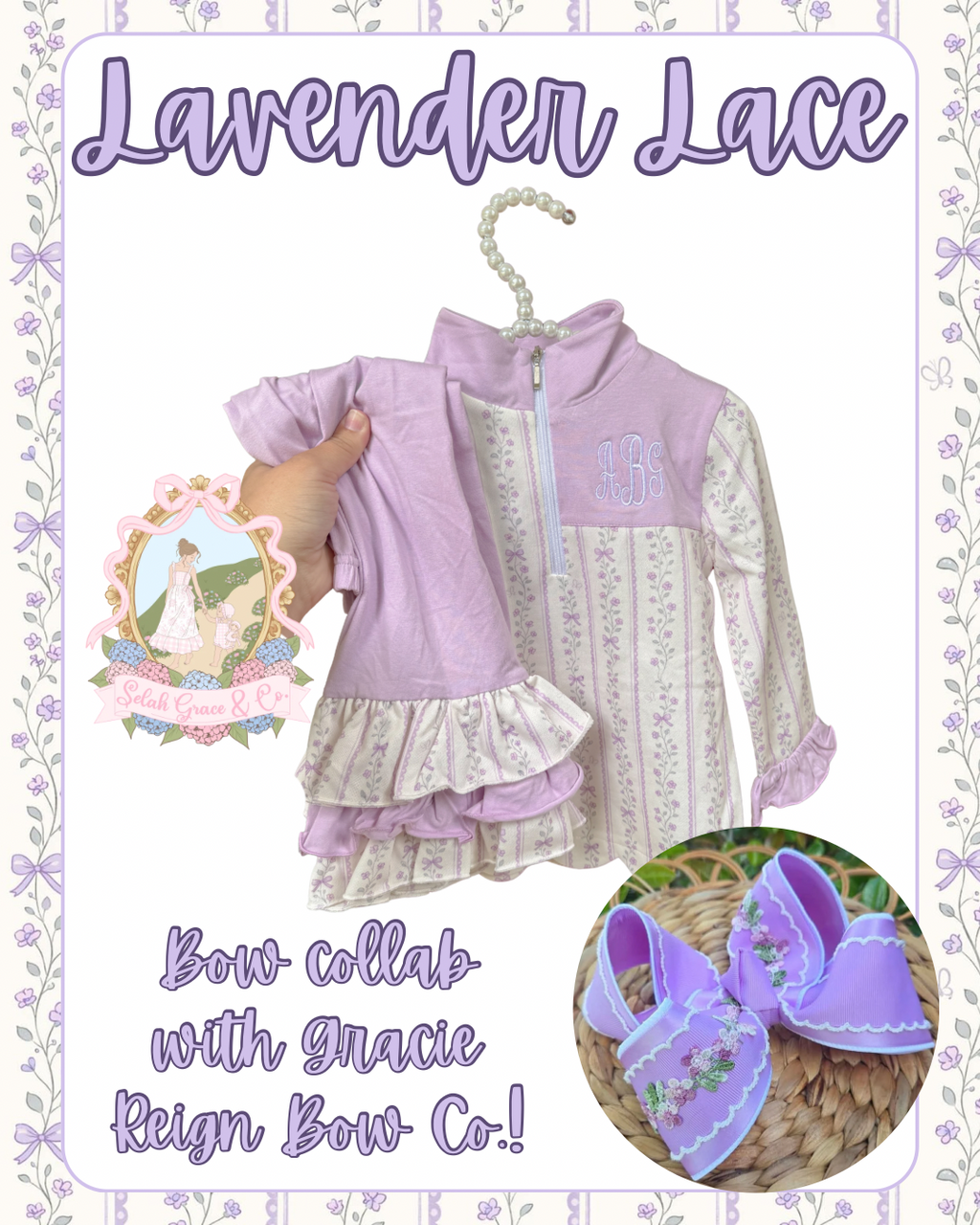 Lavender Lace Sweater Set- ETA Late December/Early January